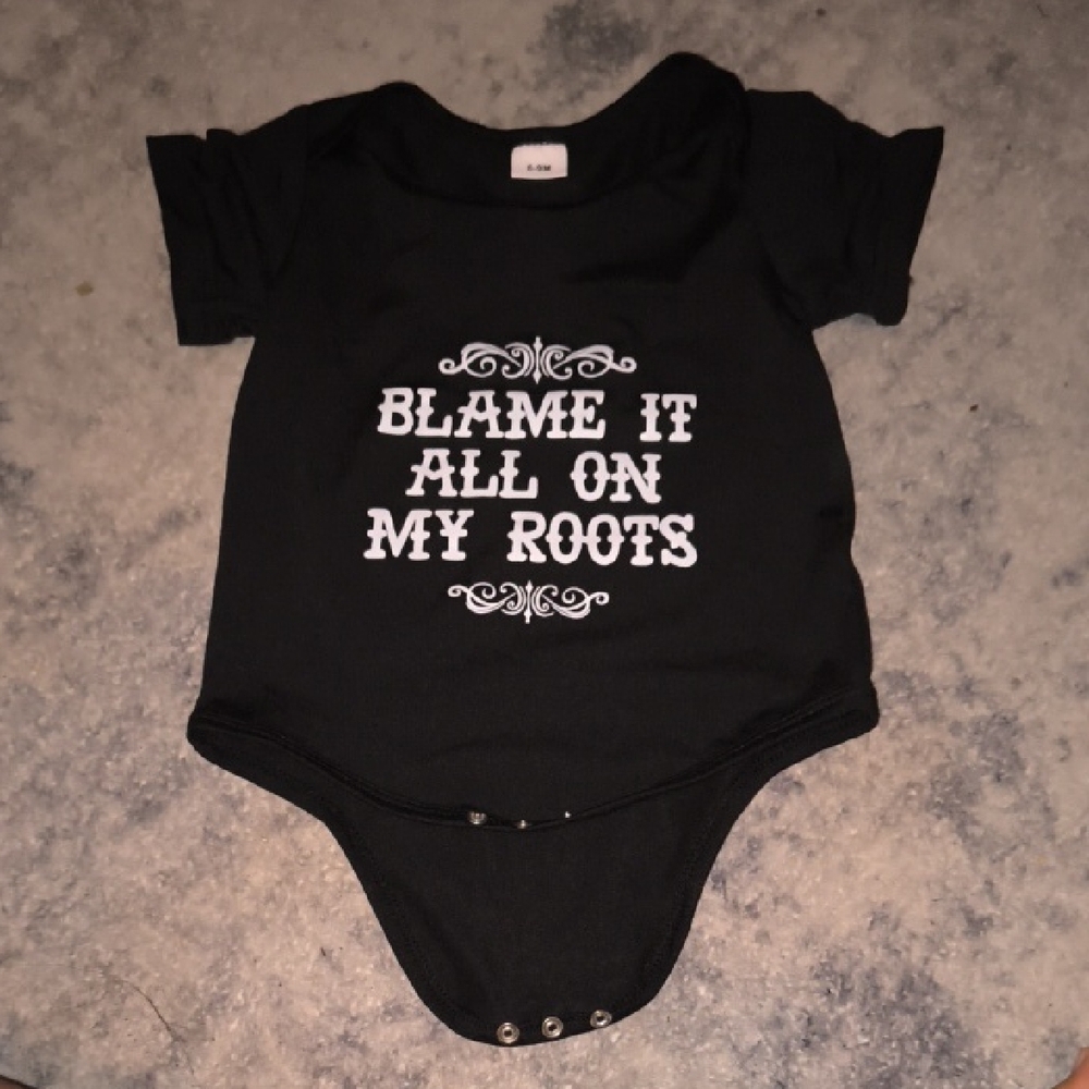 Stylish Black Graphic Bodysuit for Kids